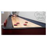 hallenger Shuffleboard Table with Storage Cabinets  — Still in the Box — 