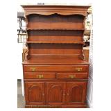  SOLID Cherry “Pennsylvania House Furniture” Country Style 2 Piece Hutch  Auction Estimate $100-$300