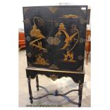  Asian Decorated 2 Door Silver Cabinet  Auction Estimate $100-$300 – Located Inside 