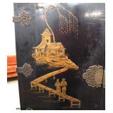  Asian Decorated 2 Door Silver Cabinet  Auction Estimate $100-$300 – Located Inside 