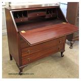  SOLID Mahogany Slant Front Secretary Desk  Auction Estimate $100-$300 – Located Inside 