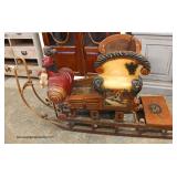  Paint Decorated Country Style Sleigh  Auction Estimate $100-$300 – Located Inside 