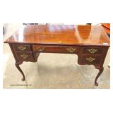  Mahogany “Bassett Furniture” Queen Anne Executrix Desk  Auction Estimate $200-$400 – Located Inside