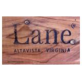  Mahogany “Lane Furniture” Panel Front Cedar Chest with 2 Drawers  Auction Estimate $100-$300 – Loca