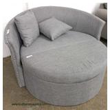  NEW Decorator Circular Fun Chair with Lift Top Storage  Auction Estimate $200-$400 – Located Inside