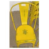  Set of 12 Metal Distressed Stackable Chairs (maybe offered 4 at a time)  Auction Estimate $100-$400