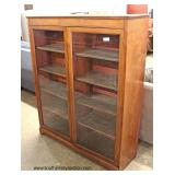  ANTIQUE Mahogany 2 Door Bookcase  Auction Estimate $200-$400 – Located Inside 