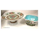  Asian Bowl and Pie Stand  Auction Estimate $100-$200 – Located Inside 