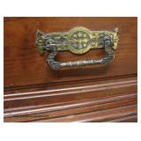  ANTIQUE Beautiful 2 Door Walnut Victorian Bookcase in the Original Finish  Auction Estimate $1000-$