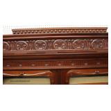  ANTIQUE Beautiful 2 Door Walnut Victorian Bookcase in the Original Finish  Auction Estimate $1000-$