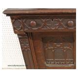  ANTIQUE Oak Buffet with Mirror Back in the Original Finish  Auction Estimate $300-$600 – Located In