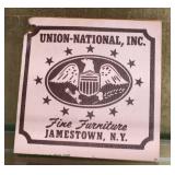  “Union National Furniture” BEAUTIFUL 4 Door 2 Piece Asian Decorated China Cabinet in Good Condition