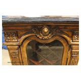  Contemporary Marble Top Carved Wine Cabinet  Auction Estimate $200-$400 – Located Inside 
