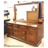  “Ethan Allen Furniture” Solid Cherry Low Chest with Mirror and High Chest  Auction Estimate $300-$6