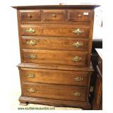  “Ethan Allen Furniture” Solid Cherry Low Chest with Mirror and High Chest  Auction Estimate $300-$6