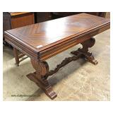  Depression Walnut Inlaid Extension Sofa Table with One Drawer  Auction Estimate $100-$300 – Located