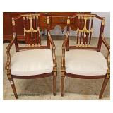  BEAUTIFUL “Maitland Smith Furniture” PAIR of Mahogany Decorator Arm Chairs  Auction Estimate $200-$