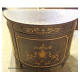  “Maitland Smith Furniture” BEAUTIFUL Demilune Paint Decorated Commode  Auction Estimate $500-$1000 