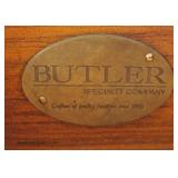  “Butler Furniture” Mahogany 2 Drawer Console Table  Owner says it came out of Michael McCary from “