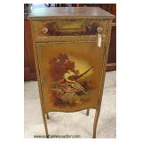  ANTIQUE Paint Decorated in the Vernis Martin Style Music Cabinet  Auction Estimate $100-$300 – Loca