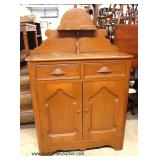  ANTIQUE Victorian Jelly Cabinet with Backsplash  Auction Estimate $200-$400 – Located Inside    