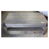  NEW Contemporary Rustic Finish Convertible Coffee Table  Auction Estimate $100-$300 – Located Insid
