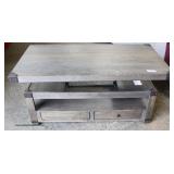  NEW Contemporary Rustic Finish Convertible Coffee Table  Auction Estimate $100-$300 – Located Insid