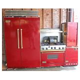  "Viking Professional" Side by Side Refrigerator, Gas Range, Dish Washer, and Range Vented Hood Owne
