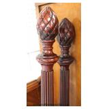  Mahogany Full Size Pineapple Bed with Rails  Located Inside – Auction Estimate $50-$100 