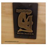  NEW 60" "Water Creations" Marble Top Double Sink Bathroom Vanity with Easy Close Drawers  Auction E