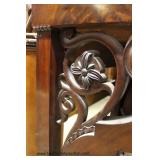  ANTIQUE Burl Mahogany Pier Console with Mirror  Auction Estimate $300-$600 – Located Inside    