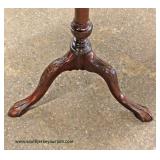 ANTIQUE Mahogany Pie Crust Lamp Table Auction Estimate $100-$200 – Located Inside