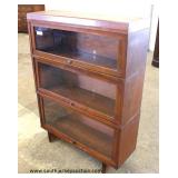 Mid Century Modern Danish Walnut 3 Stack Bookcase Auction Estimate $200-$400 – Located Inside