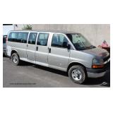 2004 Running Chevy V-8 Express 15 Passenger 3500 Van with A/C, Tilt Steering Wheel, Power Locks, and