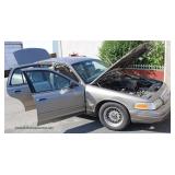 2001 Ford Crown LX Car, 4 Door with A/C, Leather Interior, Power Locks and Windows, Power Seats and 