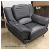 NEW Leather Contemporary Club Chair Auction Estimate $200-$400 – Located Inside
