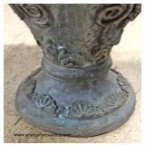 PAIR of ANTIQUE Lion and Ladies Head Cast Iron Planters Auction Estimate $