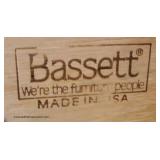 “Bassett Furniture” 3 Piece Bedroom Set Mahogany Bracket Foot with Queen Size Poster Bed Auction Est
