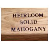 NICE “Link Taylor Furniture” 4 Piece Bedroom Set SOLID Mahogany Bracket Foot with Queen Size Poster 