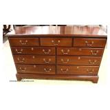 NICE “Link Taylor Furniture” 4 Piece Bedroom Set SOLID Mahogany Bracket Foot with Queen Size Poster 