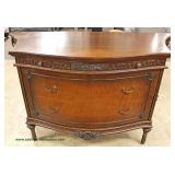 Walnut Two Tone Carved 3 Drawer Bow Front Chest Auction Estimate $200-$400 – Located Inside