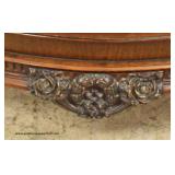 Walnut Two Tone Carved 3 Drawer Bow Front Chest Auction Estimate $200-$400 – Located Inside