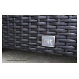 NEW 2 Piece “RST” Rattan Resin Wicker Weather Resistant Loveseat and Ottoman with Cushions Auction E