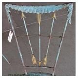 “Set of 4” VINTAGE Metal Decorator Painted Kitchen Chairs Auction Estimate $100-$300 – Located Insid