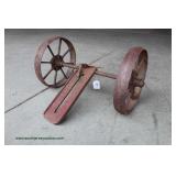 Antique Decorator Wheels on Axle marked 5303 Auction Estimate $50-$100 – Located Inside