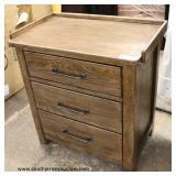 NEW “Liberty Furniture” Contemporary Rustic Style 3 Drawer Chest Auction Estimate $50-$100 – Located