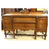 9 Piece Two Tone Walnut Carved Dining Room Set Auction Estimate $600-$1200 – Located Inside