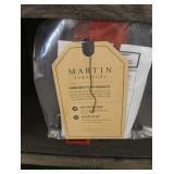 NEW Contemporary “Martin Furniture” Grey Washed Sliding Door with Restoration Hardware Bookcase with