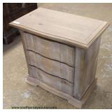 NEW Contemporary White Washed 3 Drawer Chest Auction Estimate $50-$100 – Located Inside