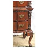 5 Piece “Liberty Furniture” Mahogany Shell Carved Bedroom Set with Ball and Claw Shell Carved High B